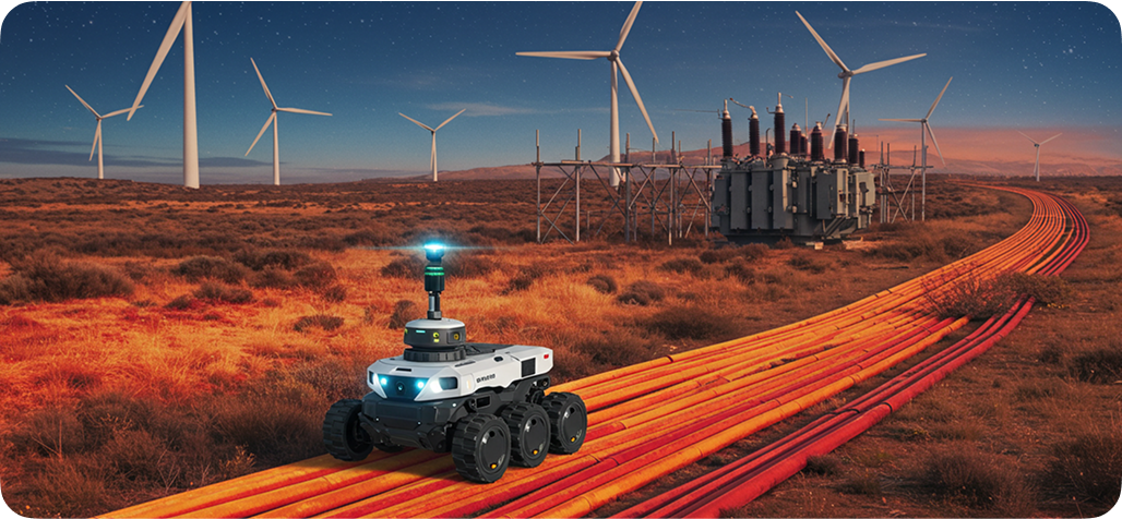 Robot de Oinride inspeccionando una subestación de energía